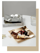 NordiLux Irreguliere RVS Sieraden- & Fruittray – Scandinavische Design Opberg- en Decoratieschaal