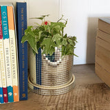 DiscoGlow Spiegelende Keramische Plantenpot – Retro Disco Ball Bloempot voor Binnendecoratie
