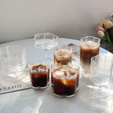 CrystalSip Vintage Geribbelde Glazen Drinkbeker – Luxe IJs-, Whisky- & Wijn Glas van Borosilicaat