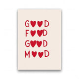 RedHeart Minimalistische Keuken Canvas – Moderne Cocktail & Quote Wanddecoratie