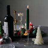 CrystalGlow Luxe Glazen Theelichthouder Set