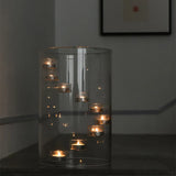 Elegant Aurora Grote Glazen Kandelaar – Luxe Transparante Candle Holder