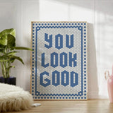 QuoteCraft Esthetische Typografie Canvas – Trendy Handgeschreven Quote Wanddecoratie voor Modern Interieur