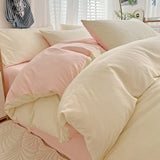 WaffleComfort 4-delige Wafeltextuur Beddengoedset – Zacht, Modern