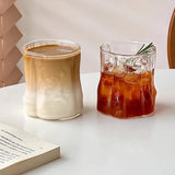 NordicRipple Aesthetic Iced Coffee Glas