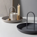 NordicCarry Ronde Draagbare Tray – Handige Opbergtray voor Sieraden en Kleine Objecten