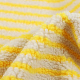 Fijn Gestreepte Jacquard Lamsvacht Stof – Sneldrogende & Ademende DIY Kinderkleding- en Accessoire Stof