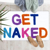 BathJoy “Get Naked” Badmat – Zacht, Pluizig & Absorberend Microfiber Vloerkleed voor Badkamer