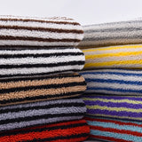 Fijn Gestreepte Jacquard Lamsvacht Stof – Sneldrogende & Ademende DIY Kinderkleding- en Accessoire Stof