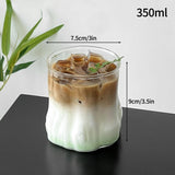 NordicRipple Aesthetic Iced Coffee Glas