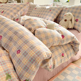 Kawaii Cute Bow Bedtextielset voor Meisjes en Vrouwen – Zacht Duvet Cover Set met Kussenslopen en Bedlaken, Single/Twin