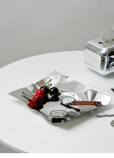 NordiLux Irreguliere RVS Sieraden- & Fruittray – Scandinavische Design Opberg- en Decoratieschaal
