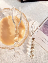 LumiFeast Lichtgewicht Transparant Glazen Dinnerware Set – Luxe Bestek