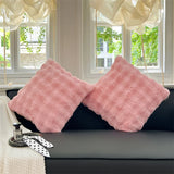 FluffyHugs Retro Pluche Kussensloop