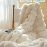 CozyFur Faux Rabbit Fleece Deken