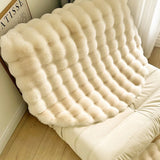 UltraSoft Imitatie Konijnenvacht Rond Vloerkleed – Fluffy Luxe Tapijt