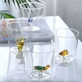 FloraPaw 3D Artistiek Glazen Drinkglas