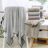 Premium antibacteriële bamboe houtskool badhanddoekenset