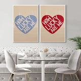 QuoteCraft Esthetische Typografie Canvas – Trendy Handgeschreven Quote Wanddecoratie voor Modern Interieur