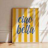 CiaoBella Saliegroen Typografie Canvas – Trendy Aesthetic Keuken & Woondecoratie