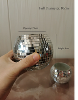 DiscoGlow Retro Discobal Waxinelichthouder