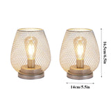 LumiFest Draagbare Witte Metalen Tafellamp