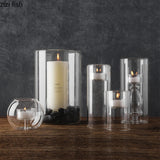 Creatieve hittebestendige glazen kaarsenhouder