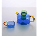 PrismaBrew Hittebestendige Glazen Theepot & Drinkbeker