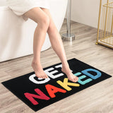 BathJoy “Get Naked” Badmat – Zacht, Pluizig & Absorberend Microfiber Vloerkleed voor Badkamer