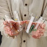 FloraPaw 3D Artistiek Glazen Drinkglas