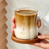 NordicRipple Aesthetic Iced Coffee Glas