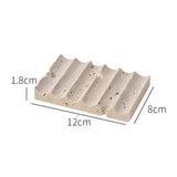 Wabi-Sabi Luxe Badkamer Set – Keramiek & Travertijn