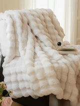 CozyFur Faux Rabbit Fleece Deken