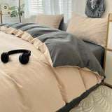 WaffleComfort 4-delige Wafeltextuur Beddengoedset – Zacht, Modern