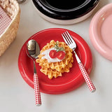 NordicDelight Ronde Keramische Dikke Rand Bord