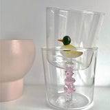 FloraPaw 3D Artistiek Glazen Drinkglas