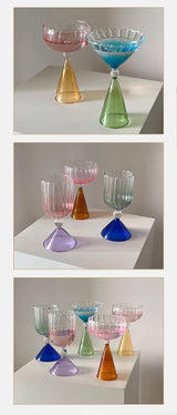 AuroraSip Luxe Cocktailglas met Kleurverloop