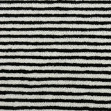 Fijn Gestreepte Jacquard Lamsvacht Stof – Sneldrogende & Ademende DIY Kinderkleding- en Accessoire Stof