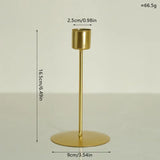 Auréline Gouden Metalen Kaarsenhouder