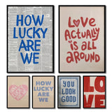 QuoteCraft Esthetische Typografie Canvas – Trendy Handgeschreven Quote Wanddecoratie voor Modern Interieur