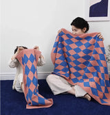 SoftRhomb Luxe Geometrische Handdoek – Superzacht