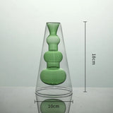 FloraLume Creatieve Glazen Bloemenvaas – Elegante Decoratieve Hydrocultuur Fles voor Woning, Kantoor en Bruiloft