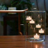 Elegant Aurora Grote Glazen Kandelaar – Luxe Transparante Candle Holder