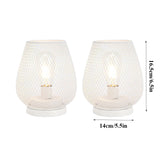 LumiFest Draagbare Witte Metalen Tafellamp