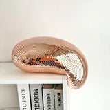 MeltedMirror Disco Bal Ornament – Handgemaakt Funky Spiegeldecor voor Tafel en Plank