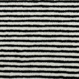 Fijn Gestreepte Jacquard Lamsvacht Stof – Sneldrogende & Ademende DIY Kinderkleding- en Accessoire Stof