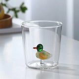 FloraPaw 3D Artistiek Glazen Drinkglas