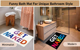 BathJoy “Get Naked” Badmat – Zacht, Pluizig & Absorberend Microfiber Vloerkleed voor Badkamer