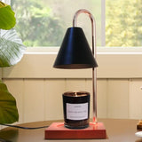 AromaGlow Retro Marmeren Aromatherapie Waxlamp – Creatieve Dimbare Geurkaars