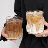 NordicRipple Aesthetic Iced Coffee Glas